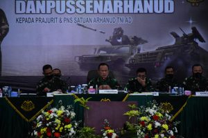Jalin Silaturahmi dan Update Informasi Korps Arhanud, Danpussenarhanud Laksanakan Morning Call