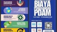 Flayer PT TAD Perseroda perihal penggratis biaya penyambungan baru semester akhir tahun 2026. [IndonesiaWeekly/PTTADP]