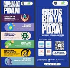 Flayer PT TAD Perseroda perihal penggratis biaya penyambungan baru semester akhir tahun 2026. [IndonesiaWeekly/PTTADP]